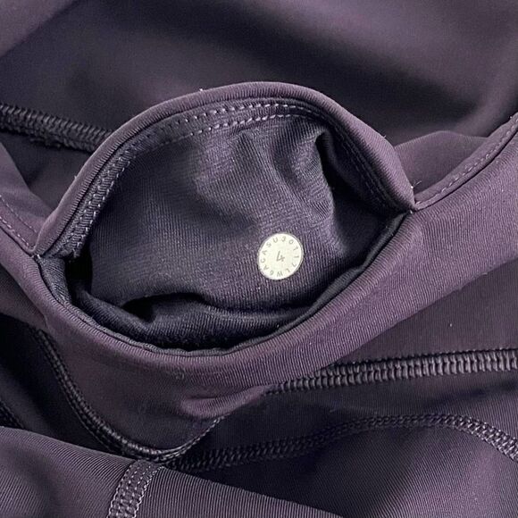 Lululemon Black Grape Purple Anew Crop Luxtreme Legging Size 4 EUC - Picture 10 of 16